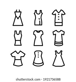 dress icon or logo isolated sign symbol vector illustration - Collection of high quality black style vector icons
