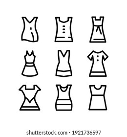 dress icon or logo isolated sign symbol vector illustration - Collection of high quality black style vector icons

