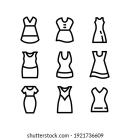 dress icon or logo isolated sign symbol vector illustration - Collection of high quality black style vector icons
