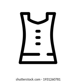 dress icon or logo isolated sign symbol vector illustration - high quality black style vector icons
