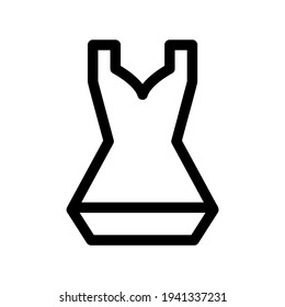 dress icon or logo isolated sign symbol vector illustration - high quality black style vector icons
