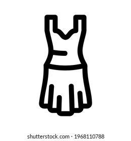 dress icon or logo isolated sign symbol vector illustration - high quality black style vector icons
