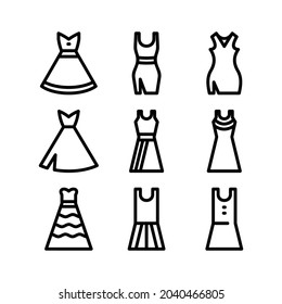 dress icon or logo isolated sign symbol vector illustration - Collection of high quality black style vector icons
