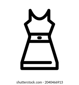 dress icon or logo isolated sign symbol vector illustration - high quality black style vector icons
