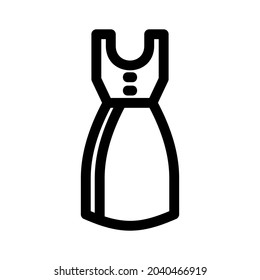 dress icon or logo isolated sign symbol vector illustration - high quality black style vector icons
