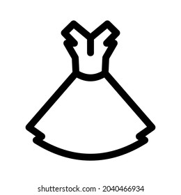 dress icon or logo isolated sign symbol vector illustration - high quality black style vector icons
