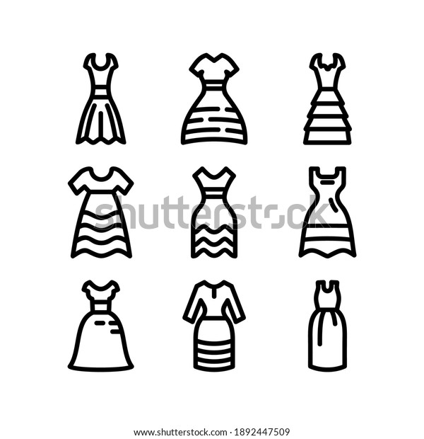 dress icon or
logo isolated sign symbol vector illustration - Collection of high
quality black style vector
icons
