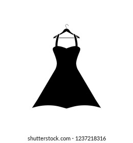 Dress icon, logo on white background