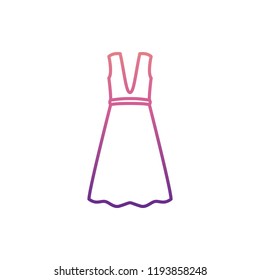 dress icon in nolan style. One of Summer Clothes collection icon can be used for UI, UX