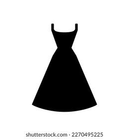 Dress icon on white background.