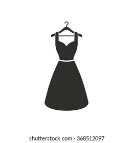 Dress  icon  on white background. Vector illustration.