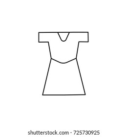 dress icon On white background.