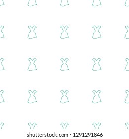 dress icon pattern seamless white background. Editable line dress icon. dress icon pattern for web and mobile.