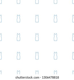 dress icon pattern seamless white background. Editable line dress icon. dress icon pattern for web and mobile.