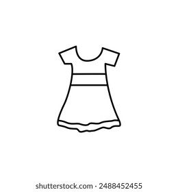 Dress icon set.  Vector icon