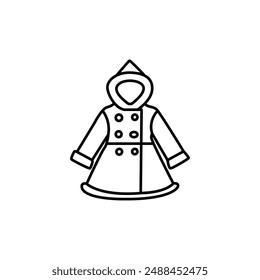 Dress icon set.  Vector icon