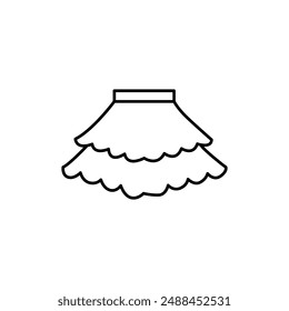 Dress icon set.  Vector icon