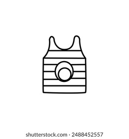 Dress icon set.  Vector icon