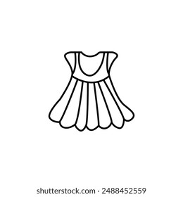 Dress icon set.  Vector icon