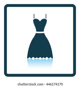 Dress icon. Shadow reflection design. Vector illustration.