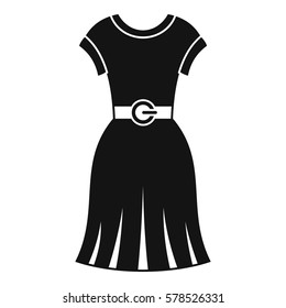 Dress icon. Simple illustration of dress vector icon for web