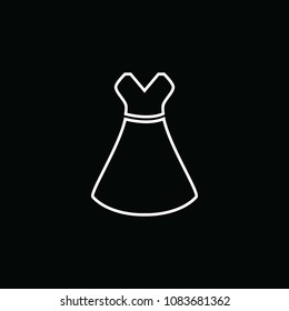 Dress icon style vector