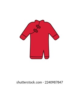 the dress icon is suitable for your web, apk or project with a chinese new year theme