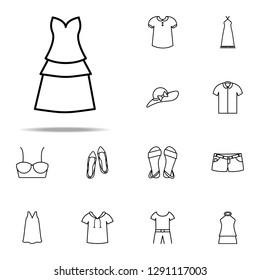 dress icon. Summer Clothes icons universal set for web and mobile