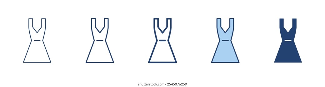 Dress icon Symbol set collection