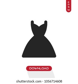 Dress icon vector