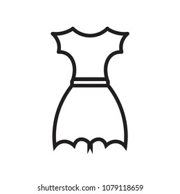 dress icon vector 