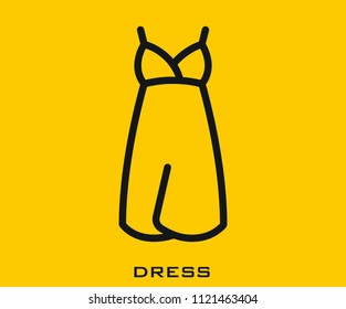 Dress icon vector