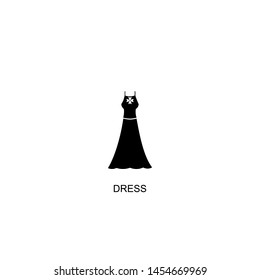 dress icon vector black design