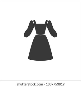 Dress icon. Vector concept illustration for design