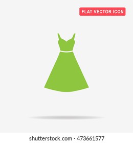 Dress icon. Vector concept illustration for design.