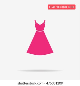 Dress icon. Vector concept illustration for design.
