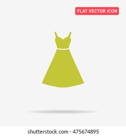 Dress icon. Vector concept illustration for design.