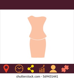 Dress  icon. Vector design. 