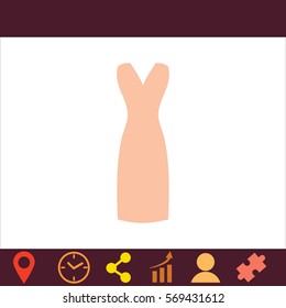 Dress  icon. Vector design. 