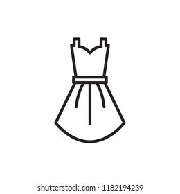 dress icon vector design line style