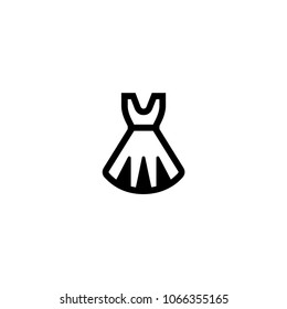 Dress icon. Vector dress illustration