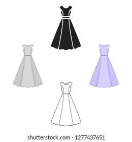Dress icon of vector illustration for web and mobile