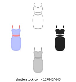 Dress icon of vector illustration for web and mobile