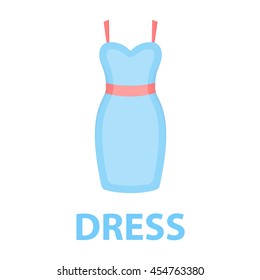 Dress icon of vector illustration for web and mobile design