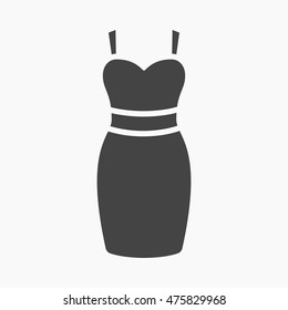 Dress icon of vector illustration for web and mobile