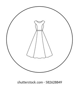 Dress icon of vector illustration for web and mobile