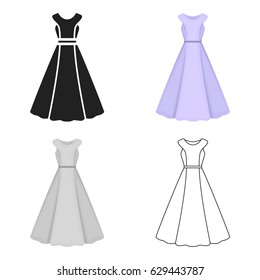 Dress icon of vector illustration for web and mobile