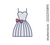dress icon vector image on white background