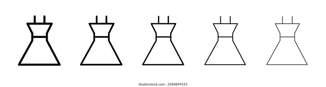 Dress icon Vector logo sign