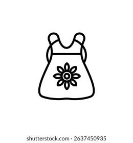dress icons isolated on White Background. Flat style design